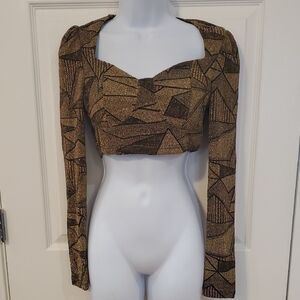 Glamaker crop top size small